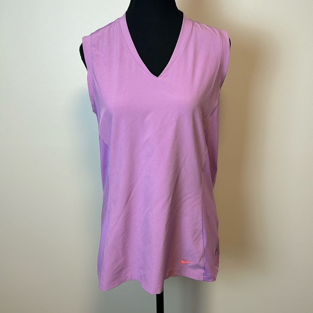 Nike Golf Purple Sleeveless Golf Shirt Sz L